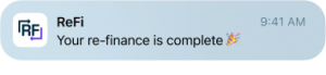 Refi App Notification