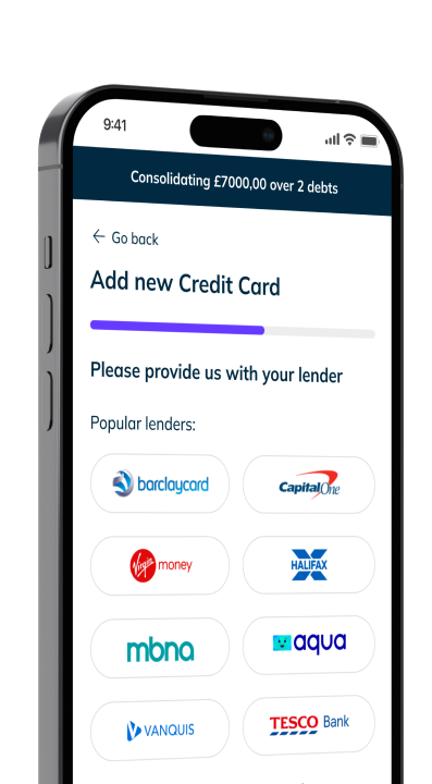 ReFi Add new Credit Card screen